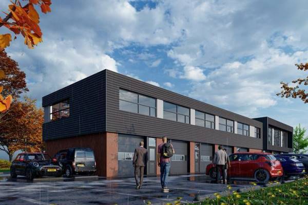 Modern kantoorpand op Schumanpark in Apeldoorn met eigentijdse uitstraling en hoogwaardige afwerking